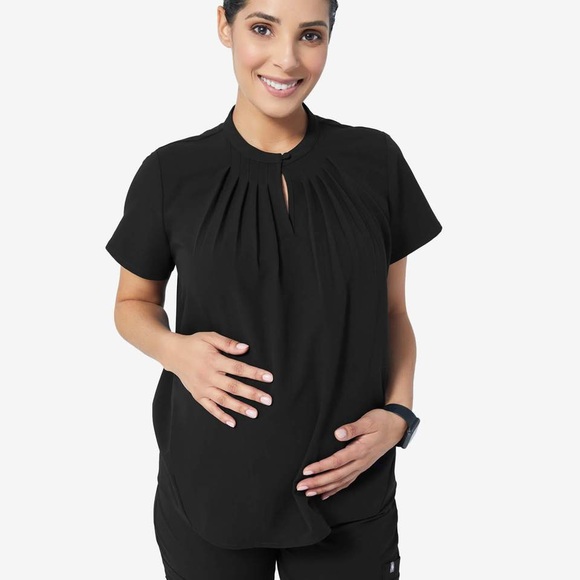 Figs Tops Figs Chira Maternity Scrub Top Black Poshmark